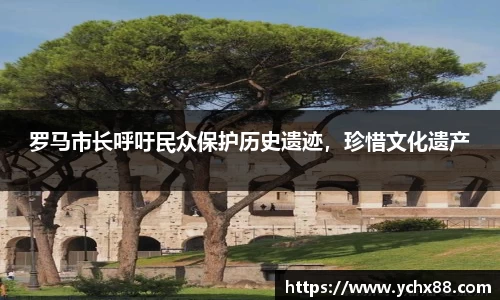 罗马市长呼吁民众保护历史遗迹，珍惜文化遗产
