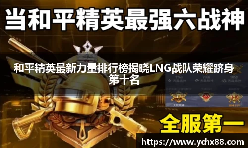 和平精英最新力量排行榜揭晓LNG战队荣耀跻身第十名