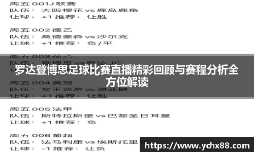 罗达登博思足球比赛直播精彩回顾与赛程分析全方位解读